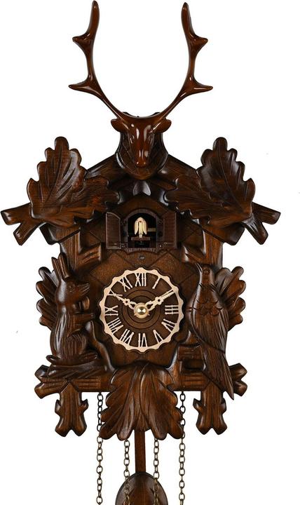 Actual product image William Widdop Qtz Cuckoo Clock - Stag