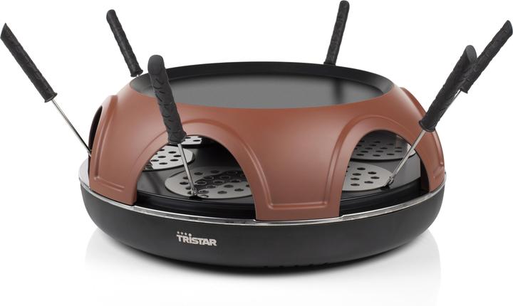 Tristar 3- in 1 Pizza Festa comme raclette, plaque de gril et pour faire des pizzas