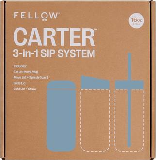 Actual product image Fellow Carter Move Mug 3 in 1 - Thermobecher + 3 Deckel - Puderblau (0.47 l)