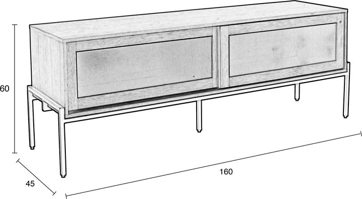 Zuiver Hardy (160 x 45 x 60 cm)