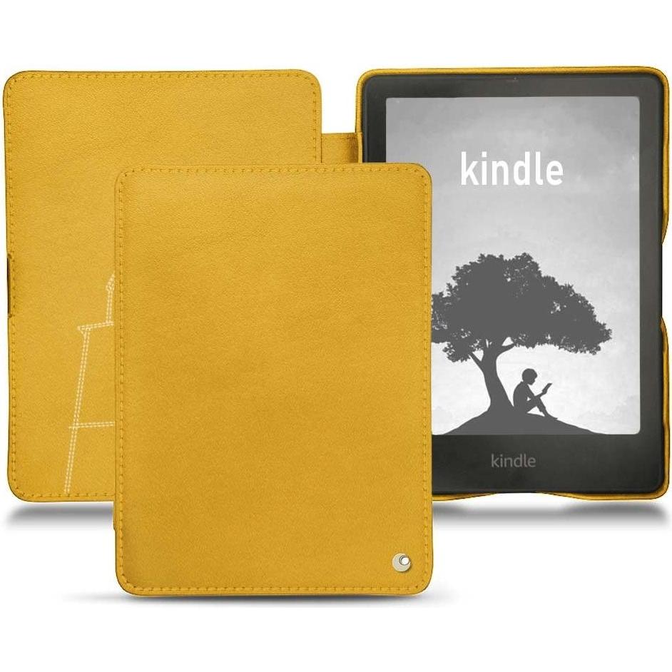Noreve Lederschutzhülle horizontal (Kindle Signature Edition), Tablet Hülle, Orange
