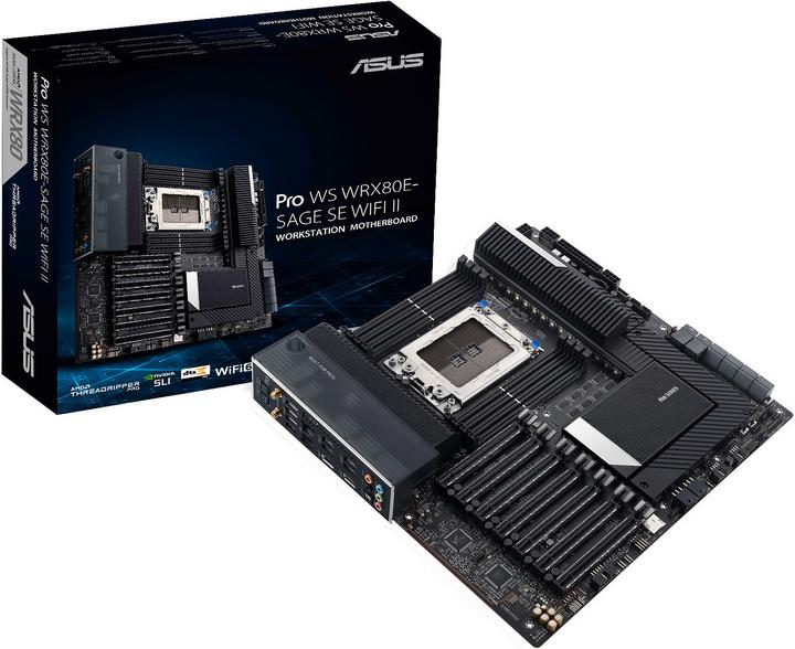 Image du produit ASUS Pro Ws Wrx80e-Sage Se Wifi Ii (sWRX8, AMD WRX80, E-ATX)
