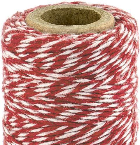 Actual product image Partydeco Cord - Red and White (50m) (50 m)