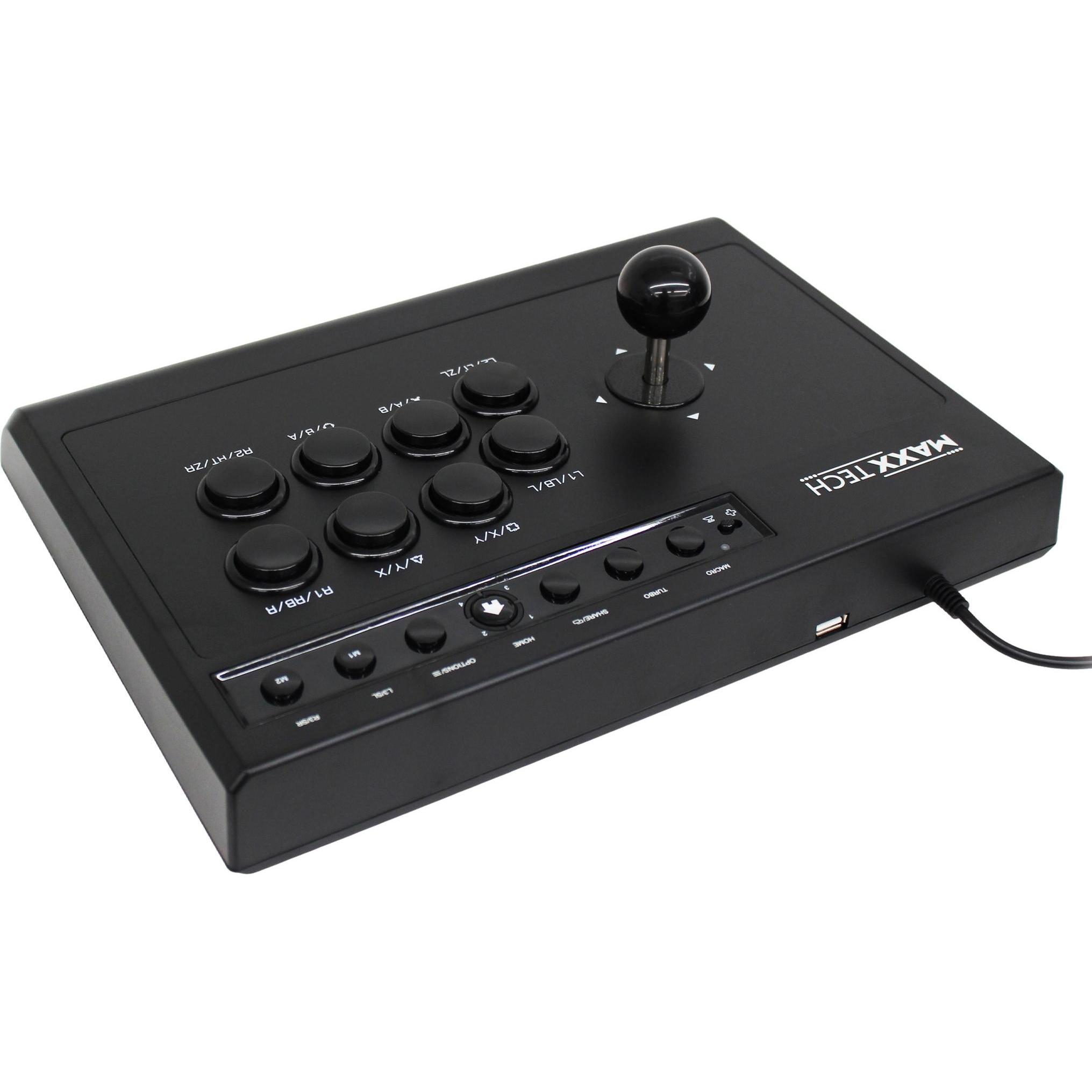 Thumbnail - Maxx Tech Multiplatform Arcade Fight Stick (Switch, Xbox One X, PC, Xbox One S, PS4, Android, PS3), Gaming Controller, S...