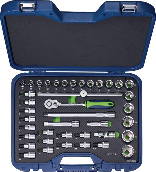 Actual product image Neriox Socket wrench set 1/2" / 40-piece