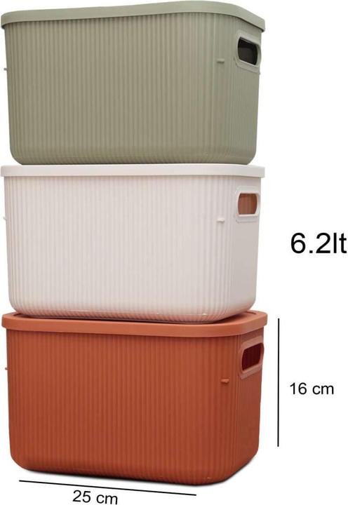 Produktbild Hermia Cubix Storage-Box Set (18 cm, 6.20 l, 3x)