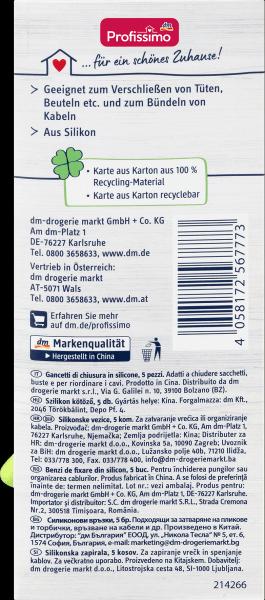 Produktbild dm Profissimo Verschlussbänder (Kunststoffkabelbinder, 5 Stk.)