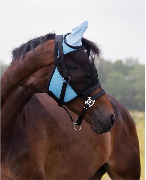 Actual product image Qhp Fly mask with removable nose guard
