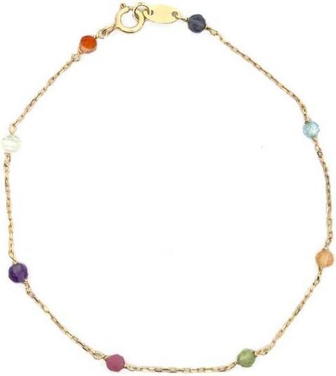 Immagine prodotto Passion Bracciale In Oro 9 Kt - Mix Di Pietre Sintetiche - 19 cm (19 cm, Materiale esatto, MAT BIJOU)