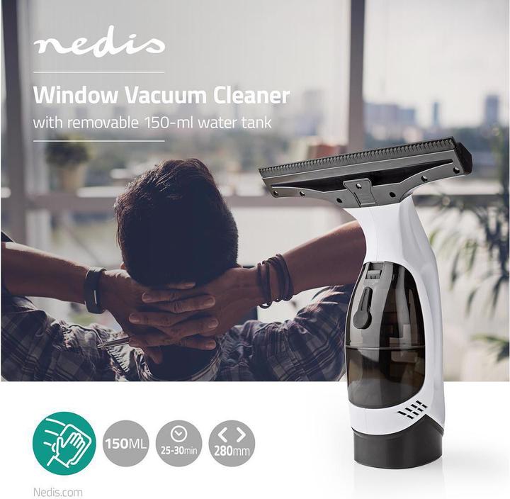 Image du produit Nedis aspirateur de fenêtre VCWI220WT Blanc