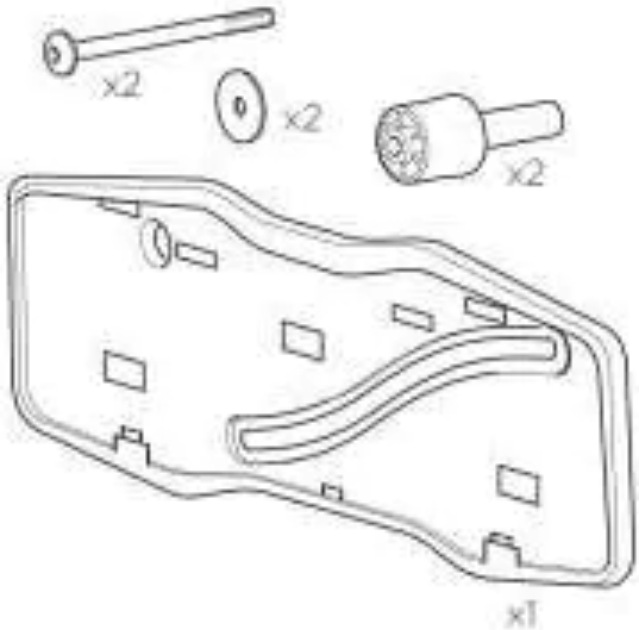 Actual product image Thule Number plate holder kit