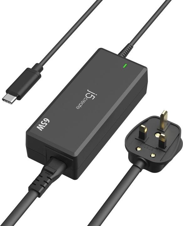 Produktbild j5Create 65w Pd USB-C Power Adapter - Uk Nms Ns Char (65 W, 1 Port)