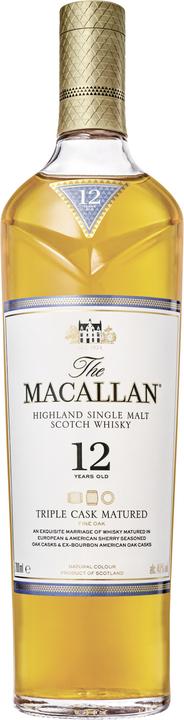 Produktbild Macallan 12 Years Triple Cask (Scotch Whisky, Single Malt, 1 x 70 cl)