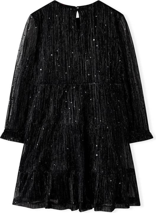 Produktbild vidaXL Kinderkleid mit Langen Ärmeln Schwarz 92,Aussenmaterial (92)