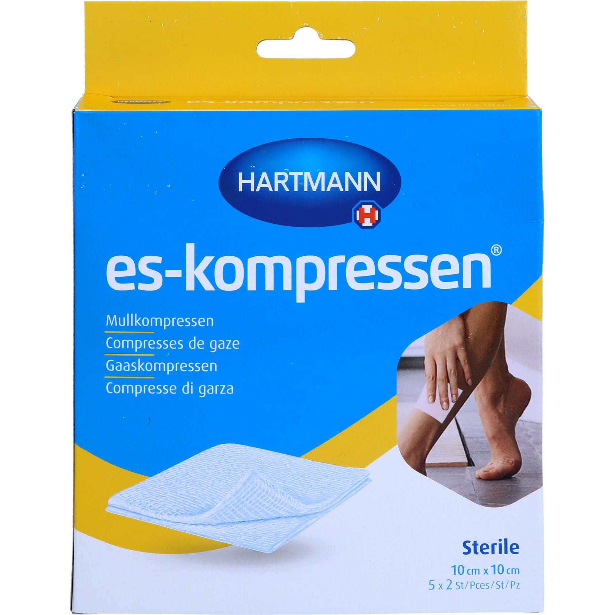 Hartmann, Verbandsmaterial, ES-KOMPR STER 10X10CM 8F
