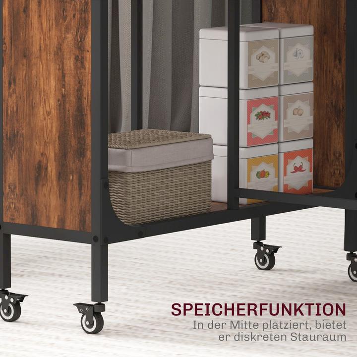 Immagine prodotto Homcom Esstisch Spanplatte, Metall Rustikal-Braun (130 x 80 x 74 cm)