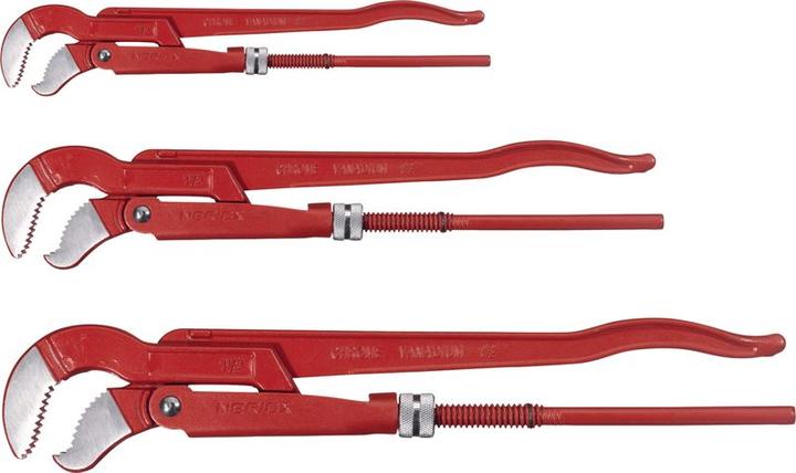 Actual product image Neriox Pipe wrench set 3 pieces