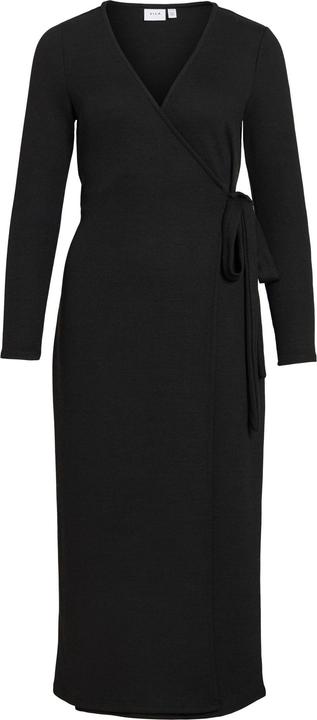 Vila VIRAFFI Midi Kleid mit V-Ausschnitt