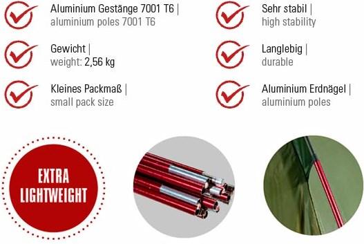 Actual product image High Peak Kite 2 LW (Tunnel tent, 2.56 kg, 2 persons)