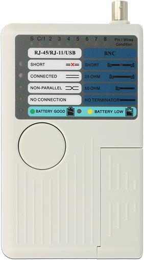 Image du produit Delock Testeur de câbles / RJ12 / BNC / USB