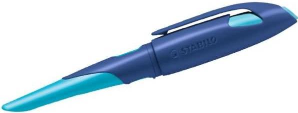 Produktbild STABILO EASYbirdy ergonomischer Schulfüller für Linkshänder Anfänger-Feder (Azur, Blau, Hellblau, Mitternachtsblau)