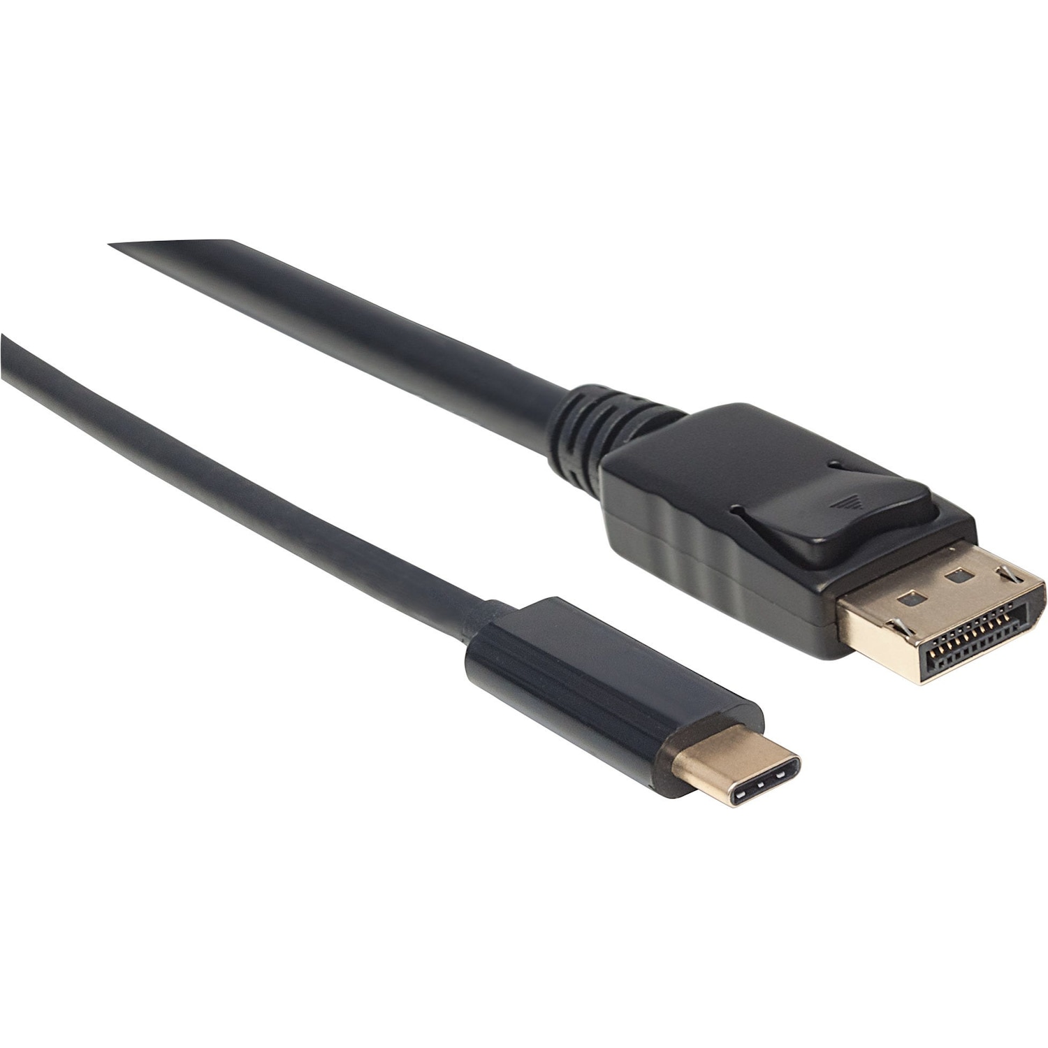 Manhattan C – DisplayPort (USB Typ-C, 100 cm), Data + Video Adapter, Schwarz