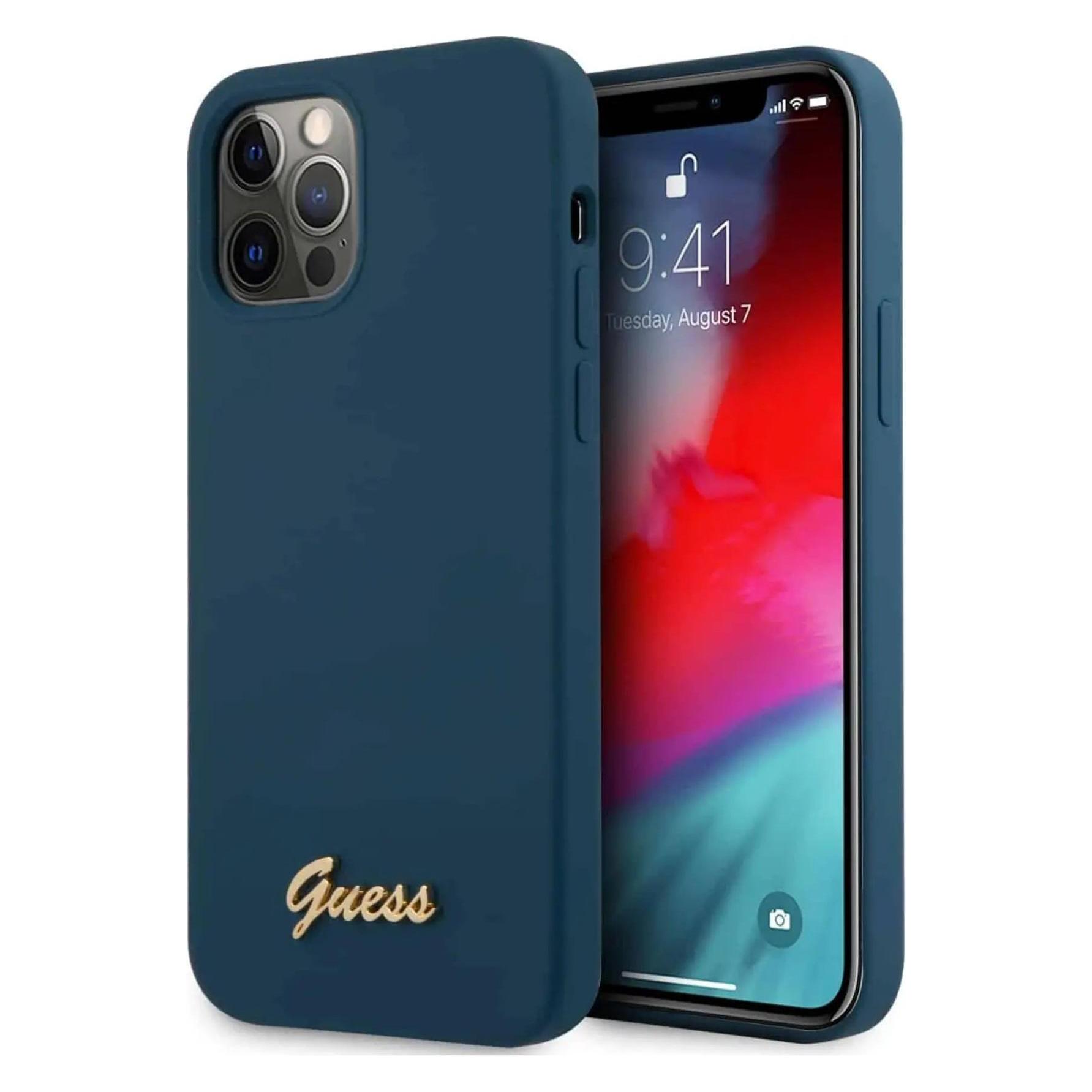 Guess Case (Apple IPhone 12 Pro Max), Smartphone Hülle, Blau
