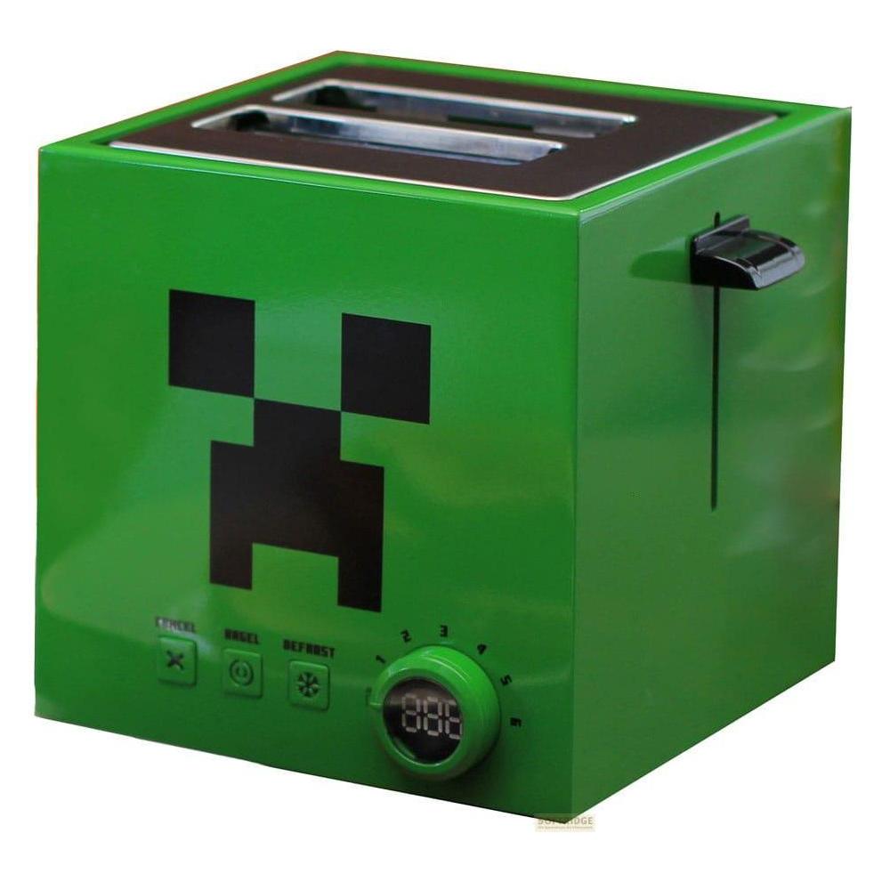 Ukonic Minecraft Toaster Green Creeper Cube, Broodrooster, Groen