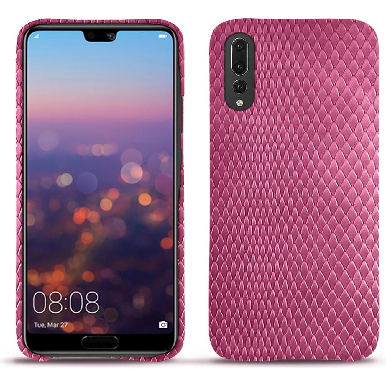 Noreve Lederschutzhülle (Huawei P20 Pro), Smartphone Hülle, Rosa