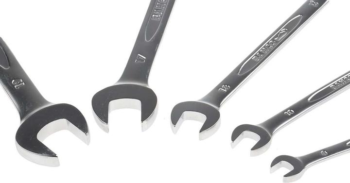 Produktbild Bahco Satz metrische Knarren-Ring-Maulschlüssel - 5-teilig/Kunststoffbox (10 mm, 13 mm, 17 mm, 19 mm, 8 mm)