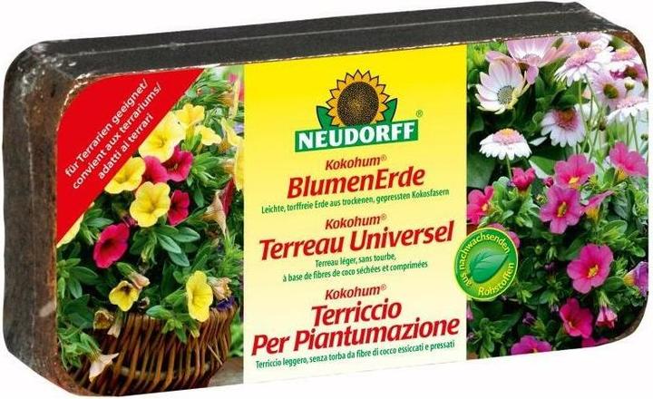 Produktbild Neudorff Kokohum Blumenerde (7 l, Coco Slab, Erde ohne Torf)