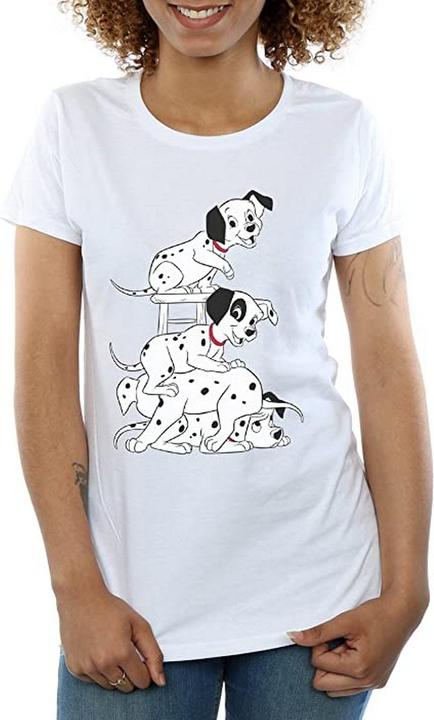 Produktbild 101 Dalmatians Mädchen Stuhl Baumwolle TShirt (140, 146)