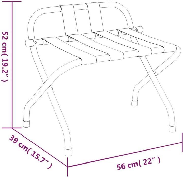 Actual product image VidaXL Rusty (Suitcase rack)