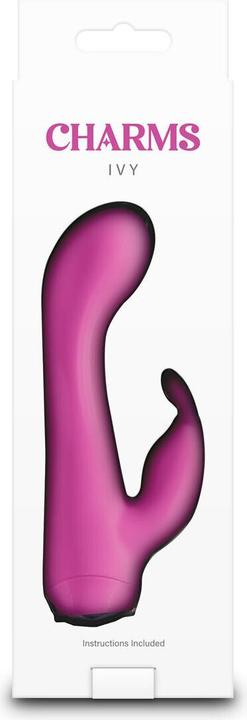 Actual product image NS Novelties Charms Ivy Pink Vibrator Magenta 13.4 cm