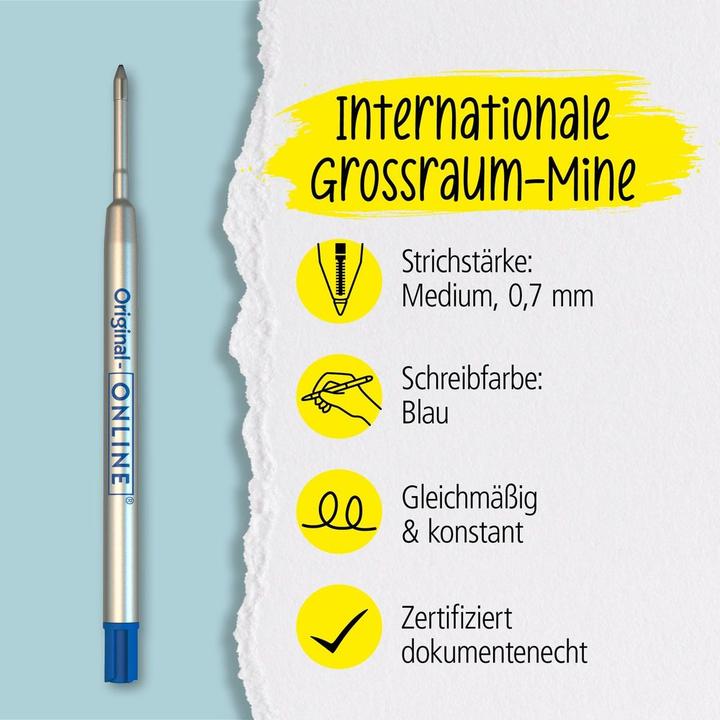 Produktbild Online Kugelschreiber-Mine (Blau, 0.60 mm, 1 Stk.)