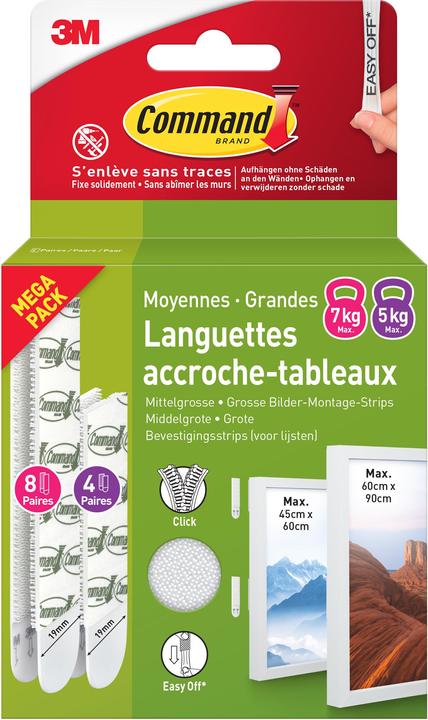Immagine prodotto Command Bildermontage Strips, Vorteilspack (5.40 kg)