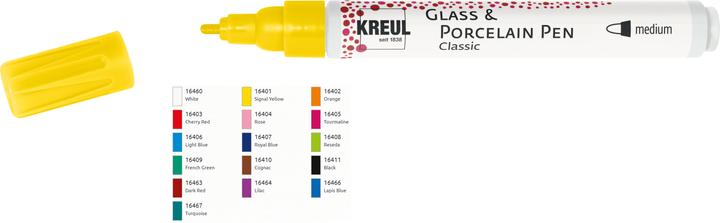 Actual product image Kreul Glass & Porcelain Pen Classic medium (Lapis blue)