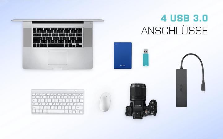 Actual product image i-tec C31HUB404 (USB-C, 4 Ports)