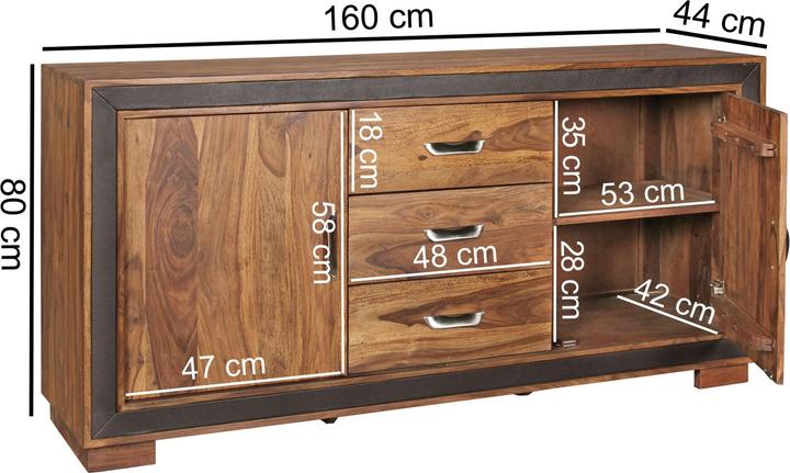 Produktbild Wohnling Karan (160 x 44 x 80 cm)