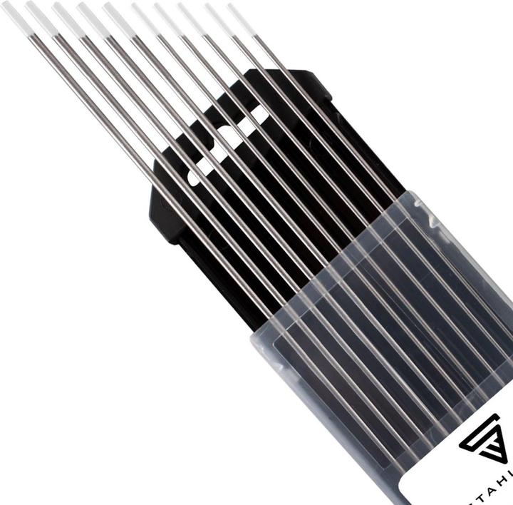 Image du produit Stahlwerk Électrodes en tungstène WZ8 blanc 1,6 + 2,4 mm 5 chacune dans un set pratique de 10