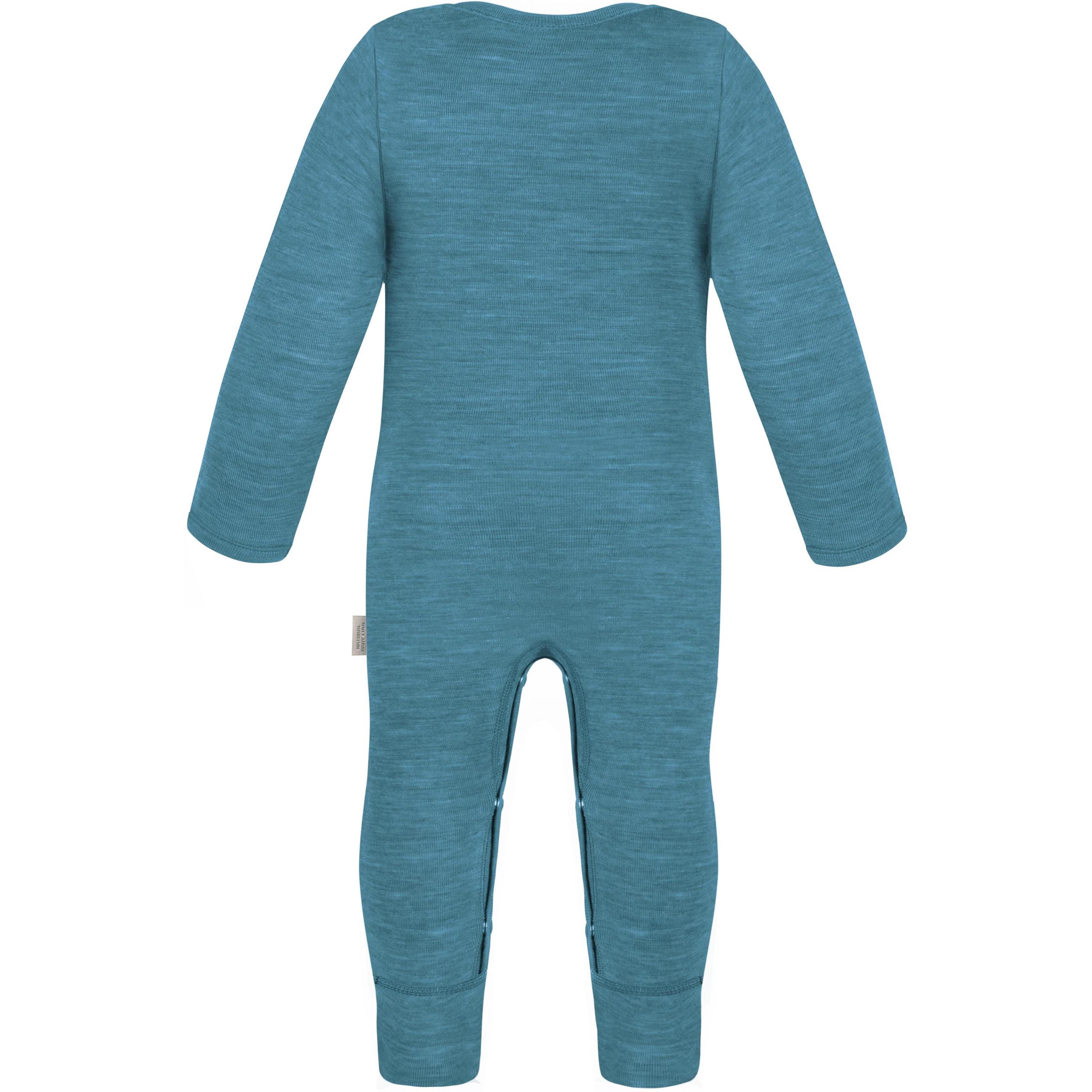 Thumbnail - Normani, Herren, Strampler, Baby Merino Strampler „Tangoio" - 9597, Blau, (56)