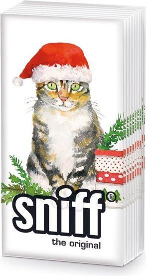 Actual product image ppd Handkerchiefs Sniff - Christmas Cat