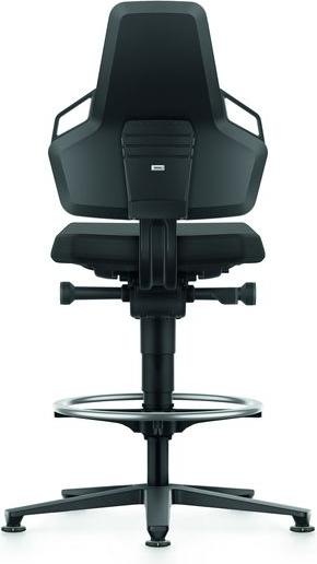 Produktbild Bimos ESD-Arbeitsdrehstuhl, Stoff, mit Gleiter und Fussring, hoch
