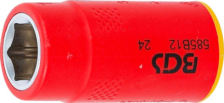 Immagine prodotto BGS VDE-Steckschlüssel-Einsatz Sechskant | Antrieb Innenvierkant 10 mm (3/8") | SW 12 mm (12 mm)