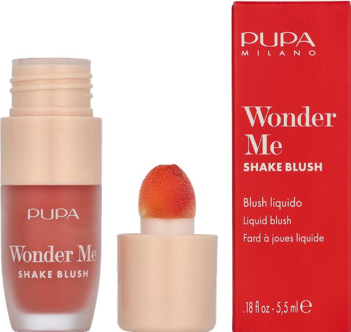 Actual product image Pupa Milano Wonder Me Shake Blush 002 Pink Mojito 5.5ml (002, Pink Mojito)