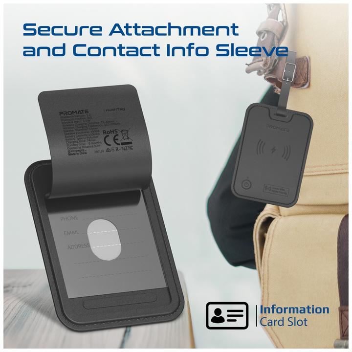 Produktbild ProMate HushTag Black Apple FindMy Gepäckanhänger (Apple)