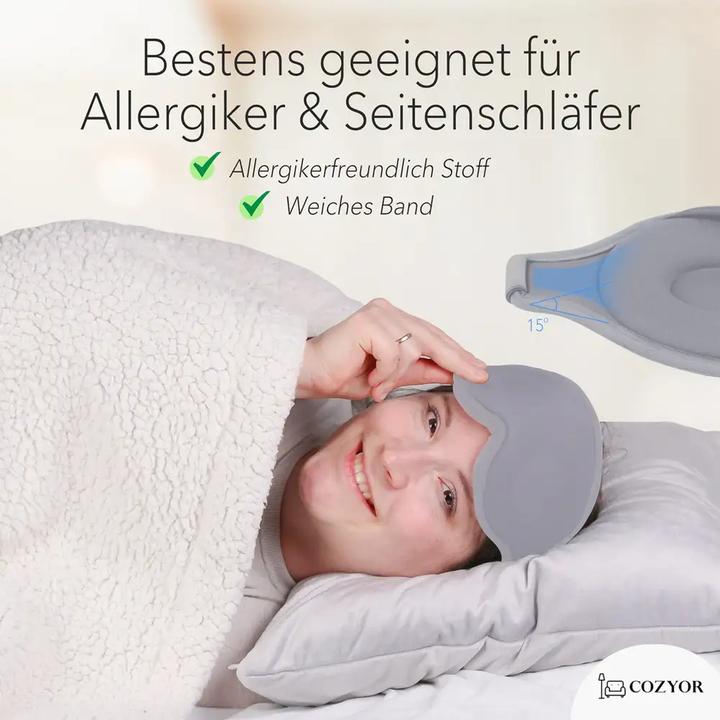 Immagine prodotto Cozyor Maschera per dormire e tappi per le orecchie (Maschera sonno)