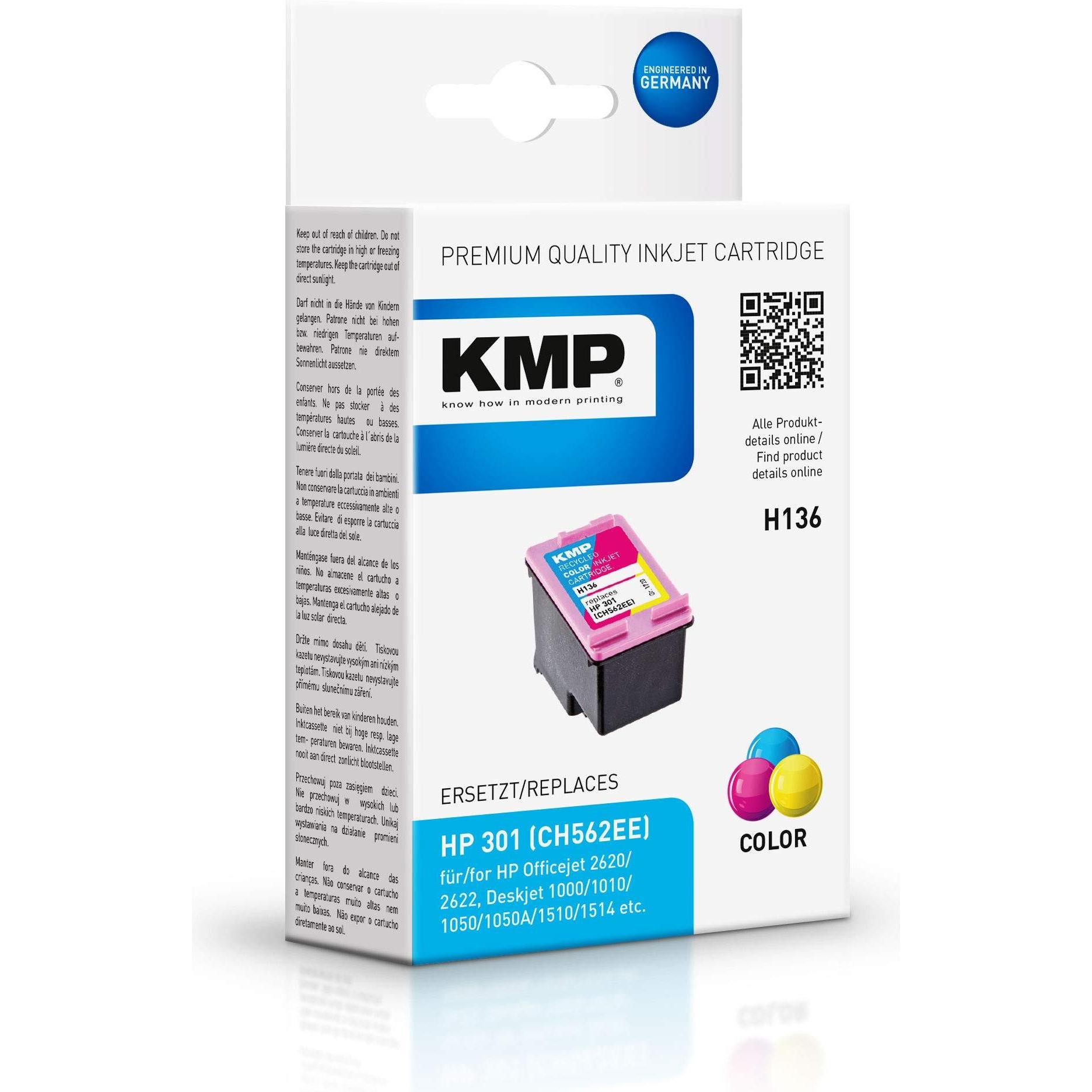 KMP, Druckerpatrone, H136 (M, C, Y)