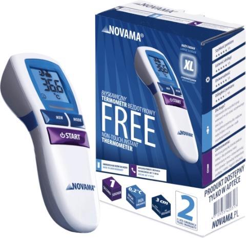 Produktbild Novamed Nicht -Kontakt -Thermometer, Novama kostenlos, 1 Stück (Berührungslos)
