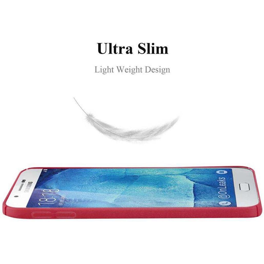 Thumbnail - Cadorabo Hard Cover Frosty Cover (Samsung Galaxy A8 (2018)), Smartphone Hülle, Rot
